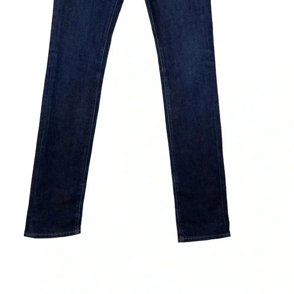 PAIGE ‘Blue Heights’ Premium Denim Low Rise Blue Wash Denim Jeans Size 25 - Picture 3 of 8